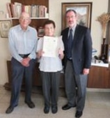 Jewish Rescuers Citation presented to Dina "Donia" Ostrover