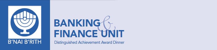 B'nai B'rith Banking and Finance Unit Dinner
