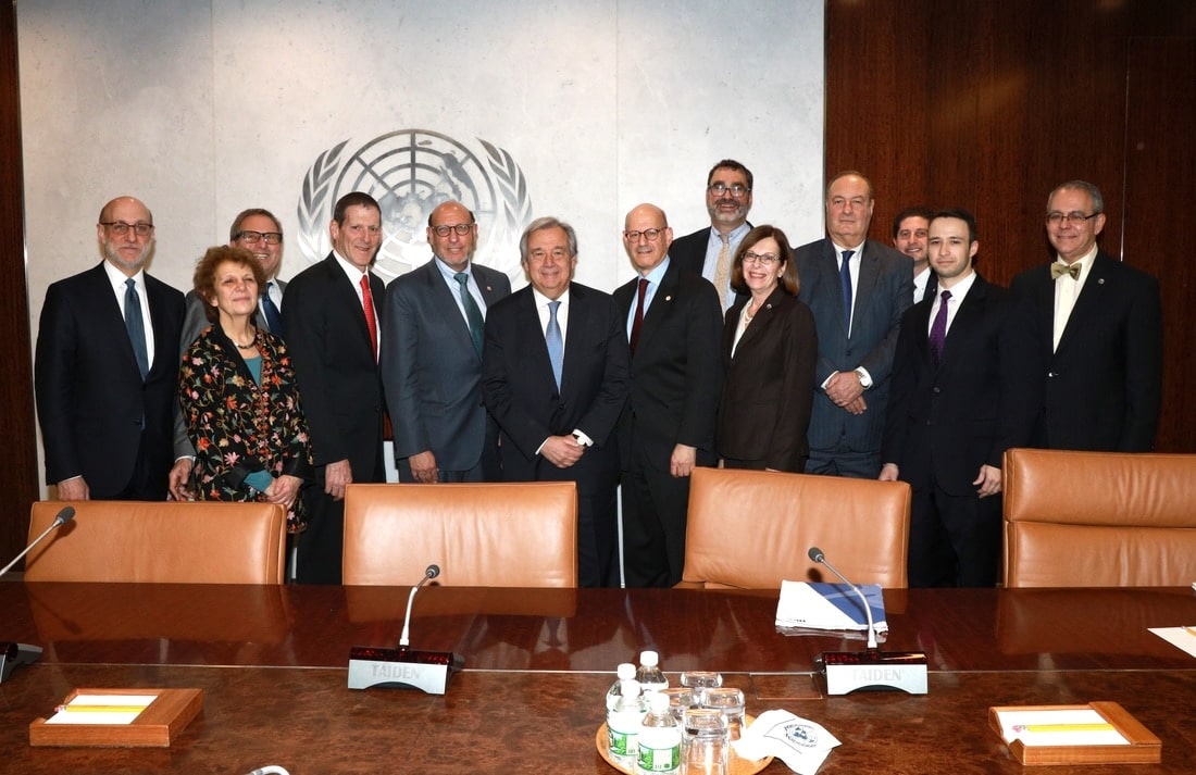 B’nai B’rith International Leaders Meet With New U.N. Secretary-General Antonio Guterres
