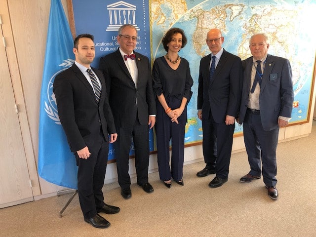 B'nai B'rith Delegation Advocates for Israel in Meetings with UNESCO Director-General and Ambassadors to UNESCO