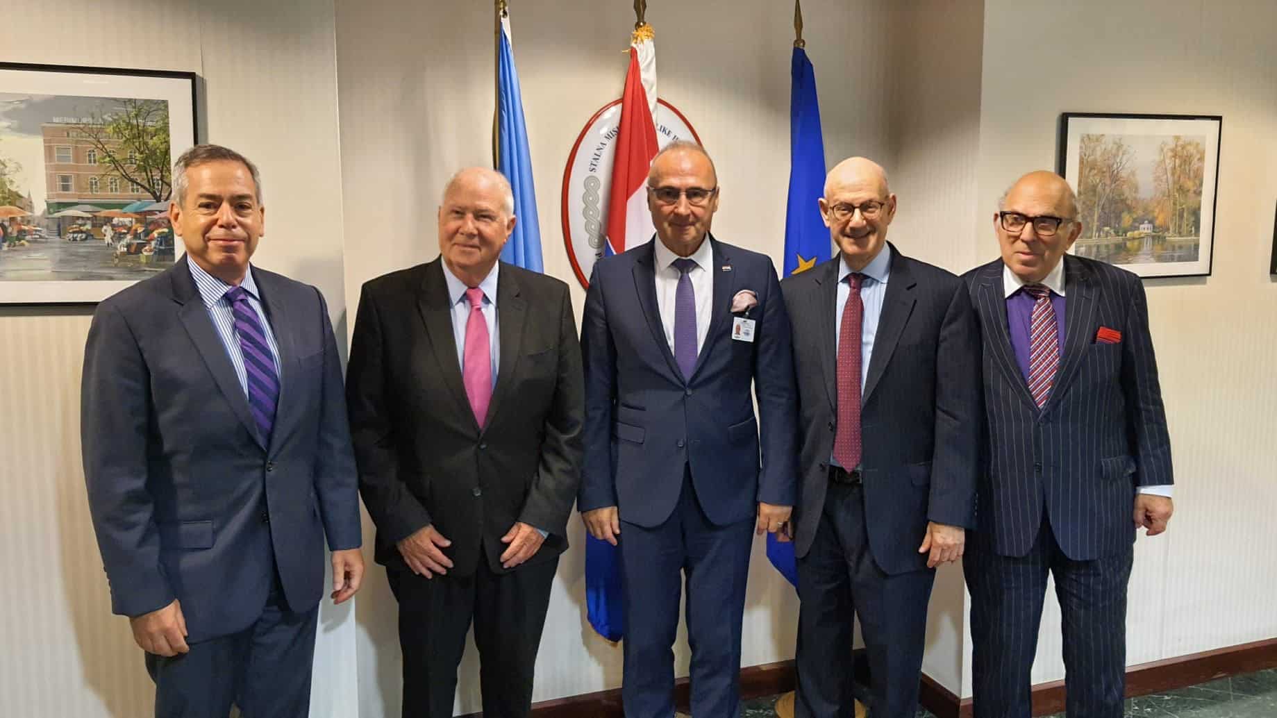Dan and Others with Croatia FM Gordan Grlić Radman