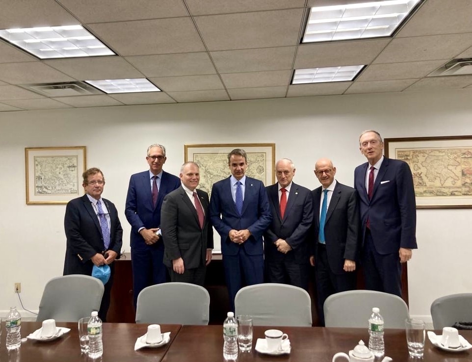 Dan and Others with Greek PM Kyriakos Mitsotakis 3