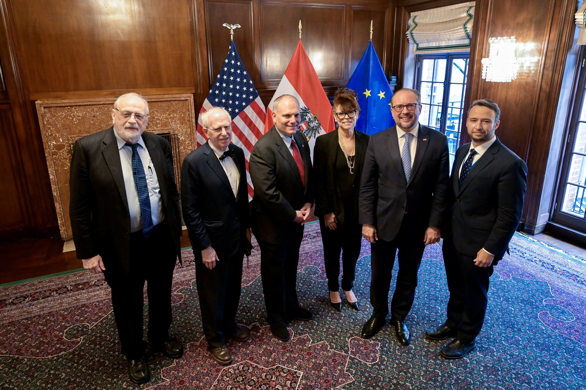David Michaels and Others with Austria FM Alexander Schallenberg